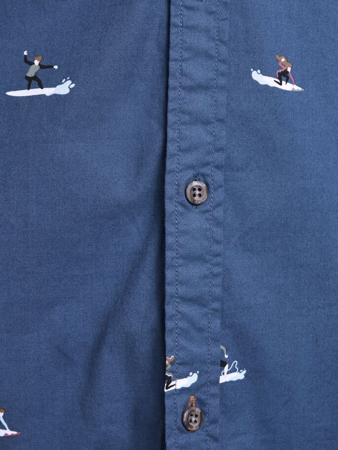 Сорочка JORPLAYA SHIRT SS 12187953 Ensign Blue Jack&Jones L Синій 12187953EnsignBlue