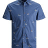 Сорочка JORPLAYA SHIRT SS 12187953 Ensign Blue Jack&Jones L Синій 12187953ENSIGNBLUE