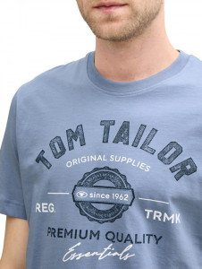 Футболка LOGO TEE MEN'S T-SHIRT 1037735-37533 Tom Tailor L Блакитний 1037735-37533