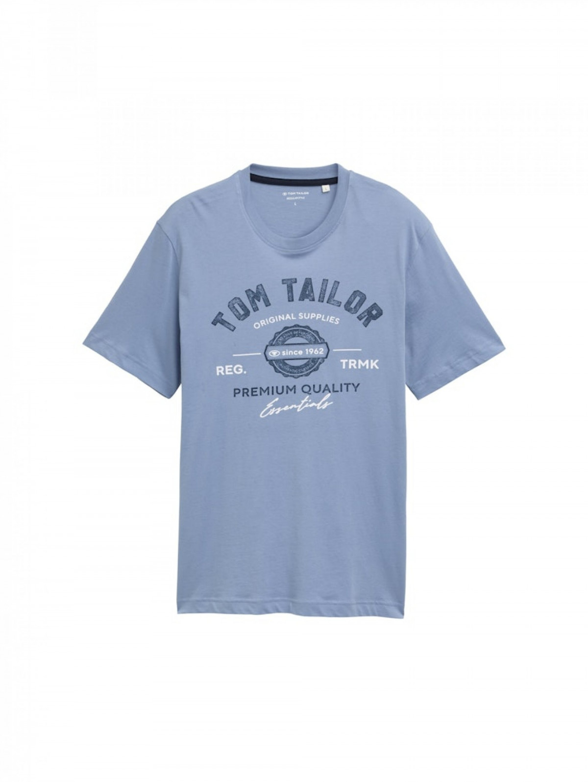 Футболка LOGO TEE MEN'S T-SHIRT 1037735-37533 Tom Tailor L Блакитний 1037735-37533