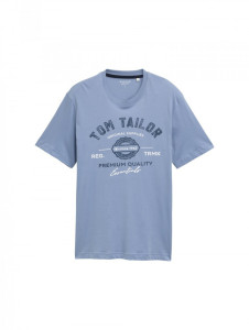 Футболка LOGO TEE MEN'S T-SHIRT 1037735-37533 Tom Tailor L Блакитний 1037735-37533