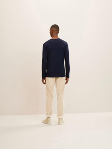 Футболка з довгим рукавом 1034513-10668 Tom Tailor L Темно-синій 1034513-10668