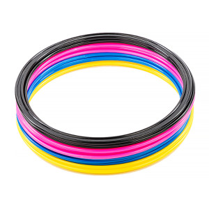 Кільця спортивні 12 шт (3 Жовті+3 Сині+3 Рожеві+3 Чорні) AVK3-739-463-600-001