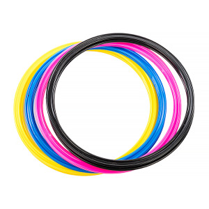 Кільця спортивні 12 шт (3 Жовті+3 Сині+3 Рожеві+3 Чорні) AVK3-739-463-600-001