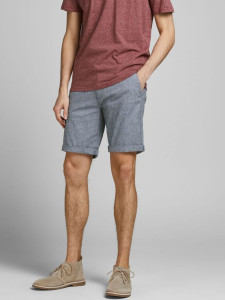 Шорти JJIDAVE JJLINEN SHORTS AKM 12184684 Blue Indigo Jack&Jones XXL Блакитний 12184684BLUEINDIGO