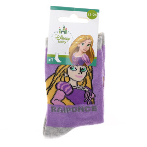 Шкарпетки PRINCESS RAIPONCE світло-сірий, блідо-рожевий Діт 19-22 43891047-8