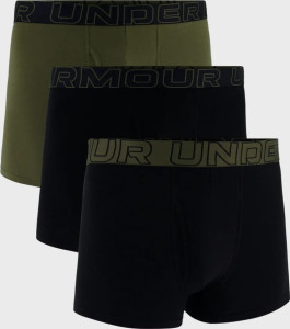 Труси-боксери UA Performance Cotton - Solid 3 3pk чорний Чол MD 1383891-005