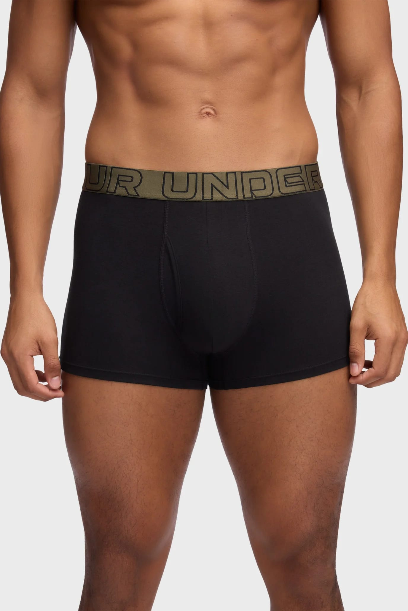 Труси-боксери UA Performance Cotton - Solid 3 3pk чорний Чол MD 1383891-005