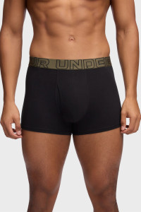 Труси-боксери UA Performance Cotton - Solid 3 3pk чорний Чол MD 1383891-005