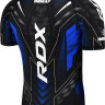 Футболка компресійна RDX COMPRESSION SHIRT HALF SLEEVES IMMAF-1 чорний, синій Уні L CSH-IMF-1U