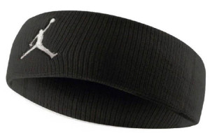 Пов'язка на голову Nike JORDAN JUMPMAN HEADBAND BLACK/WHITE OSFM чорний, білий OSFM (J.KN.00.010.OS) J.KN.00.010.OS
