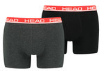 Труси-боксери Head BASIC BOXER 2P сірий, червоний Чол L 701202741-011