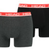 Труси-боксери Head BASIC BOXER 2P сірий, червоний Чол L 701202741-011