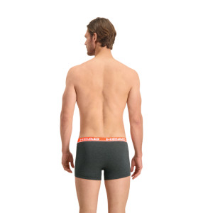 Труси-боксери Head BASIC BOXER 2P сірий, червоний Чол L 701202741-011