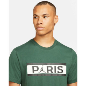 Футболка Jordan PSG зеленая принт DB6510-333