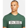 Футболка Jordan PSG зеленая принт DB6510-333