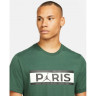 Футболка Jordan PSG зеленая принт DB6510-333