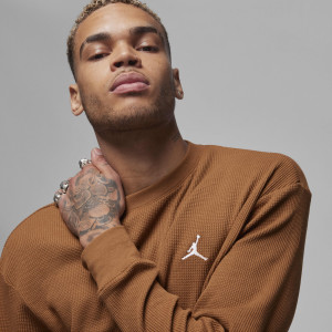 Лонгслів Air Jordan Essentials Waffle Knit Top Brown FD7461-281