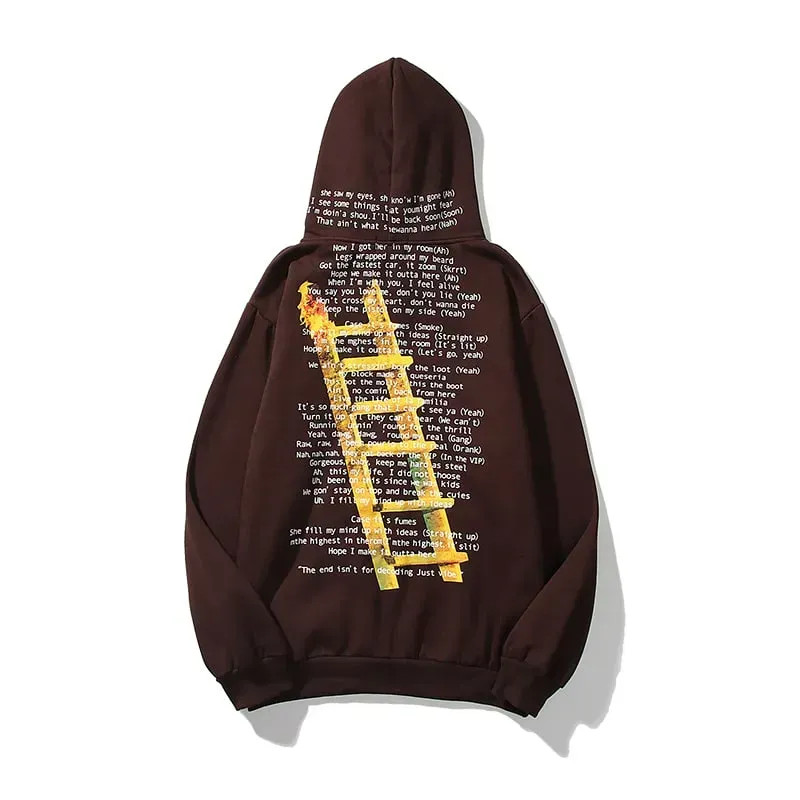 Кофта Travis Scott коричн The room TRAVIS SCOTT HIGHEST IN T