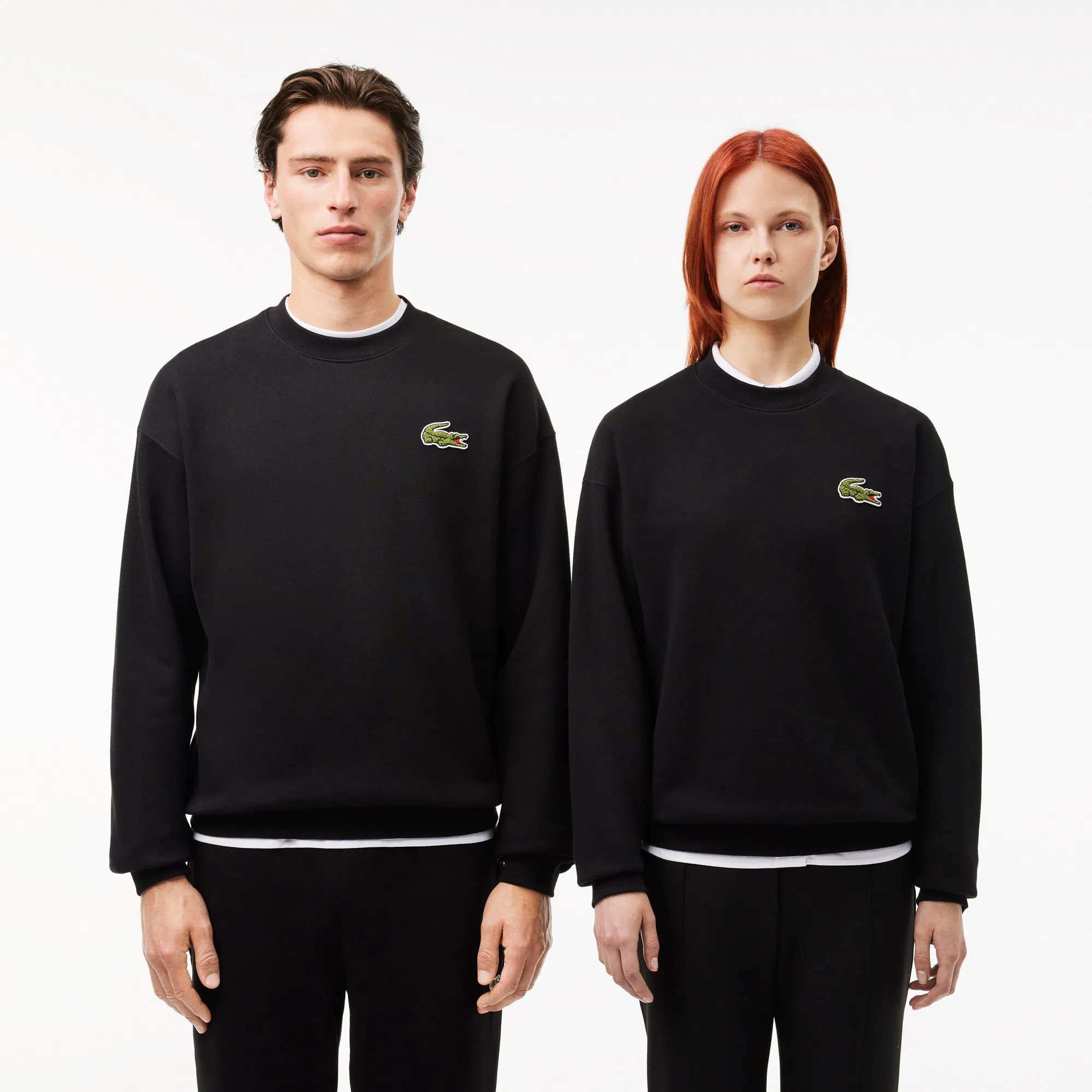 Світшот унісекс Lacoste Loose Fit Badge Black SH2741.031
