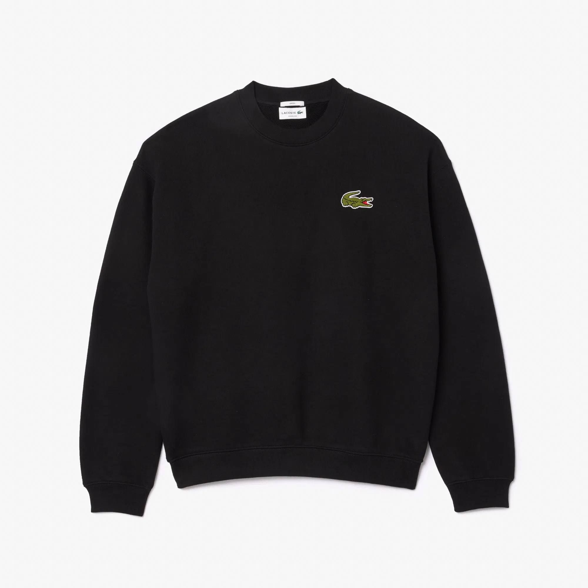 Світшот унісекс Lacoste Loose Fit Badge Black SH2741.031