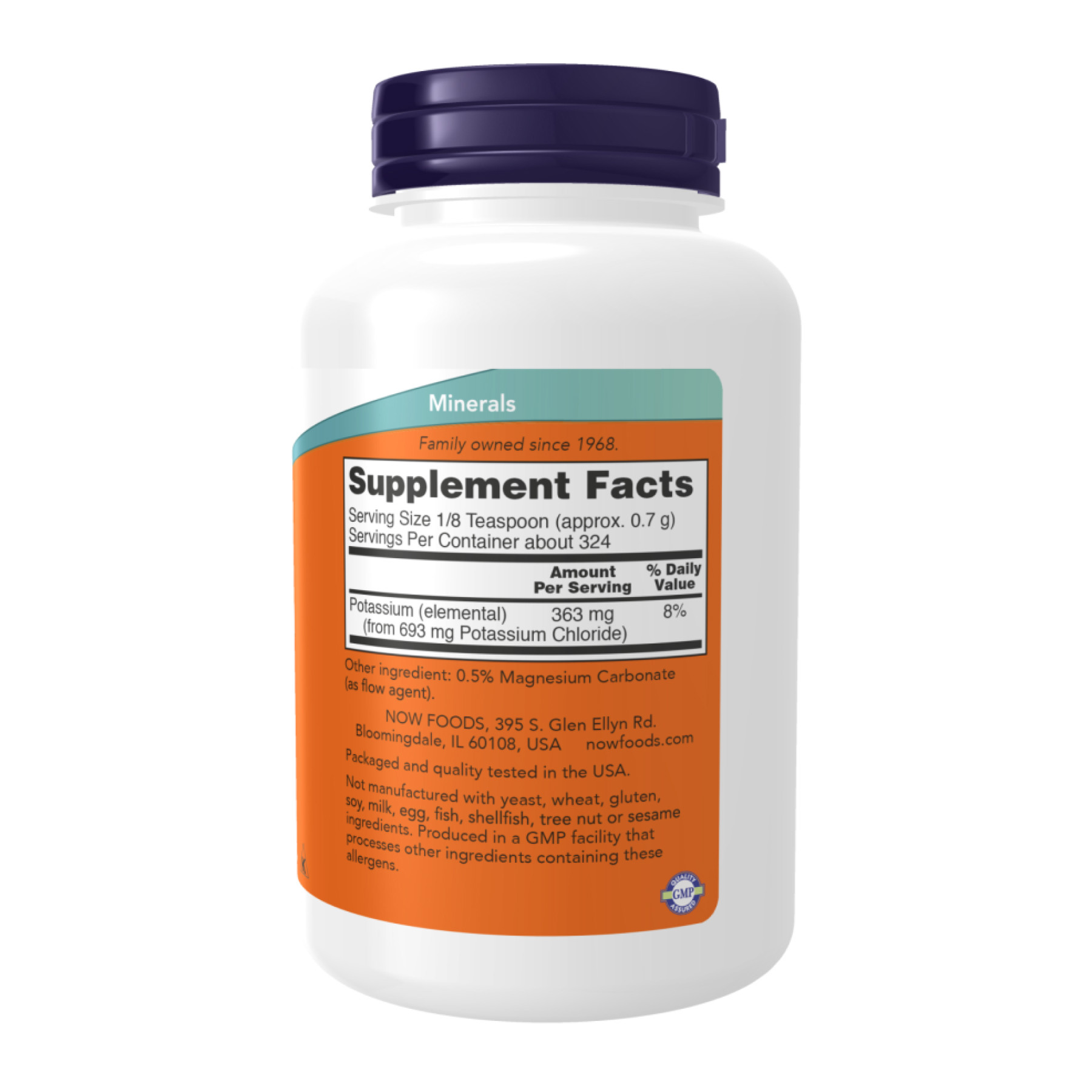 Порошок Now Foods Potassium Chloride Powder - 227g 2023-10-3095