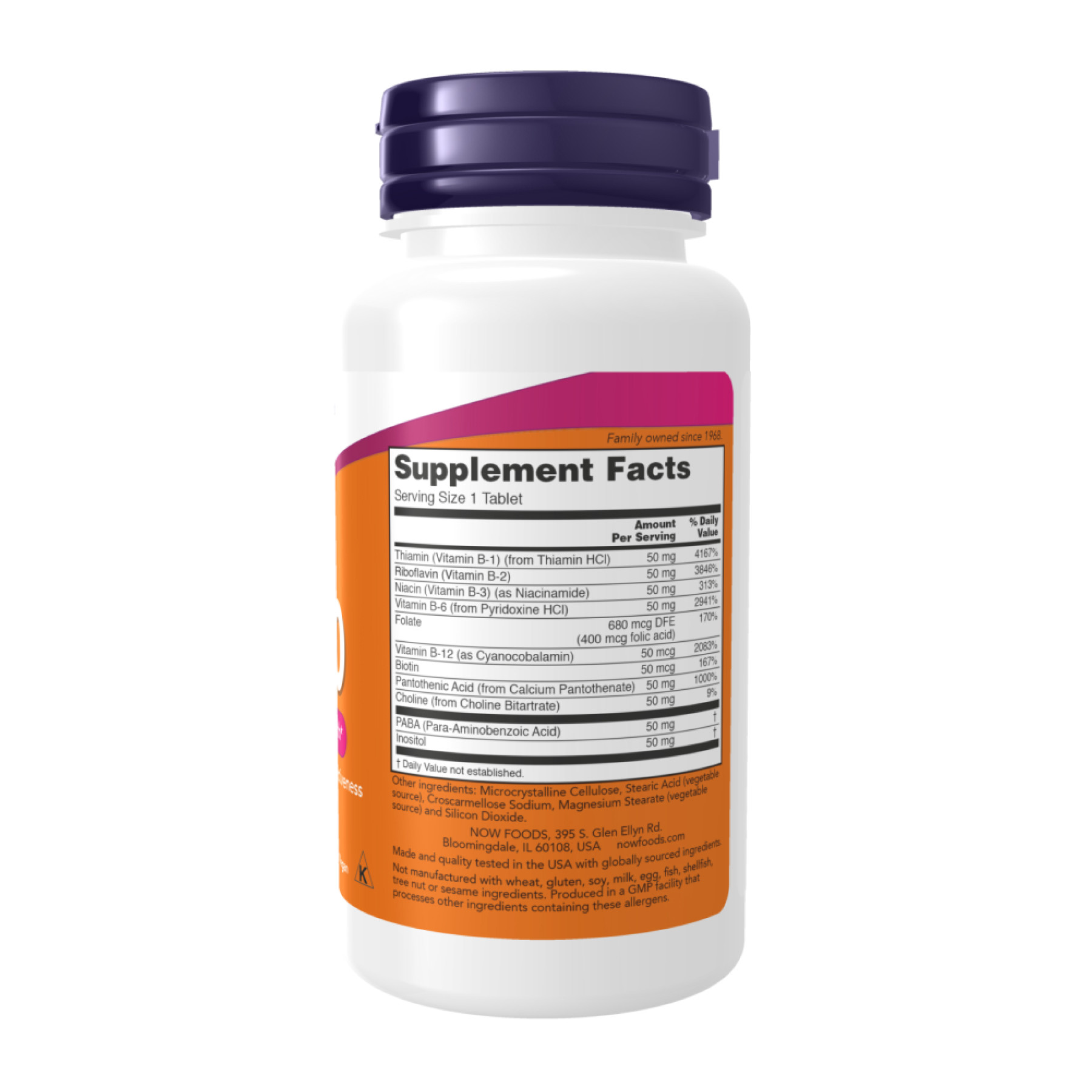 Таблетки Now Foods Vitamin B-50 - 250 tabs 2023-10-4508