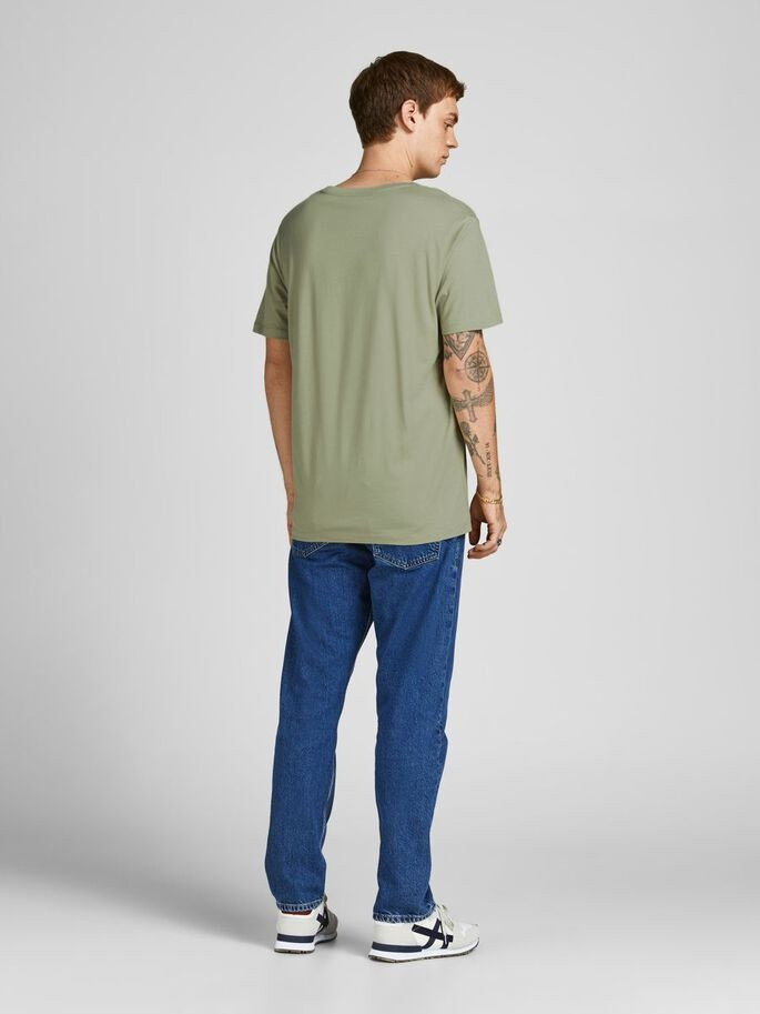 Футболка JJECORP LOGO TEE SS CREW NECK NOOS 12137126-Tea-Detail:SLIM FIT Jack&Jones XXL Зелений 12137126-TEA-DETAIL:SLIM