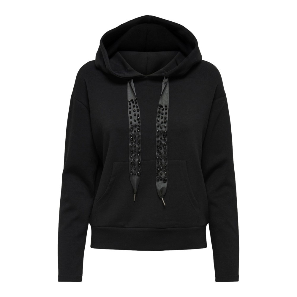 Толстовка ONLFANCY L/S HOOD SWT 15193315-Black ONLY L Чорний 15193315-Black