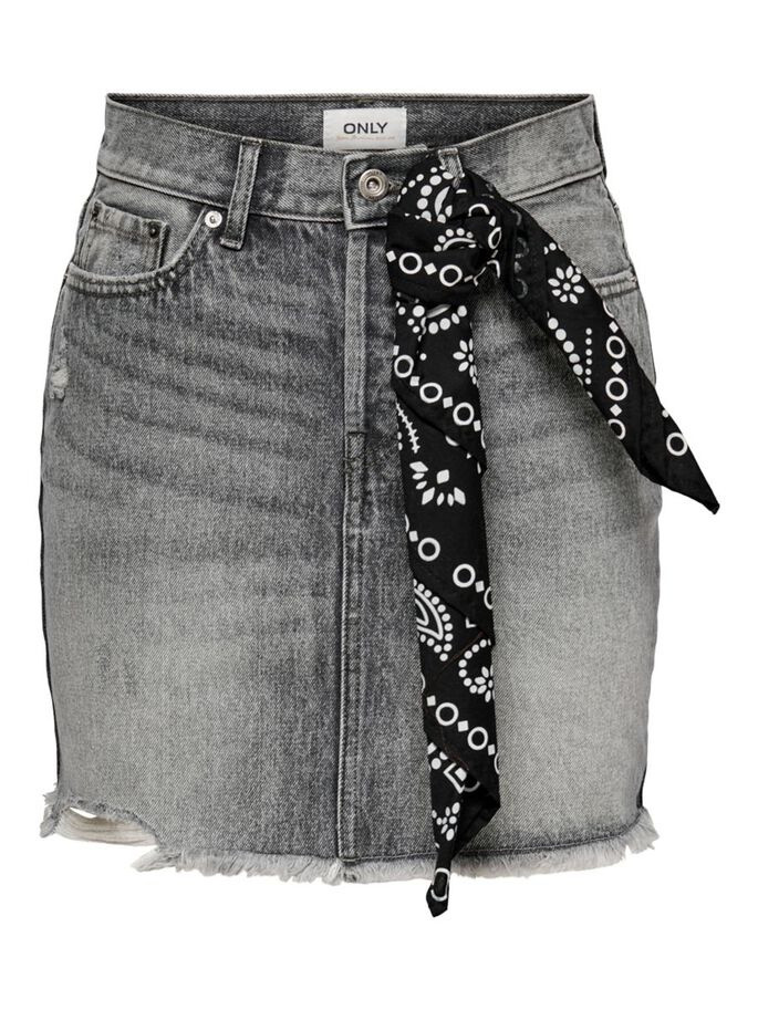 Спідниця ONLFINE HW LIFE DNM JNS SKIRT ADD 15227070 Grey Denim ONLY L Темно-сірий 15227070GreyDenim