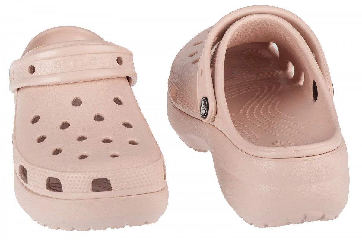 Сабо CLASSIC PLATFORM CLOG W 206750-6UR CROCS W6 (36-37) Бежевий 206750-6UR