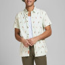 Сорочка JORPLAYA SHIRT SS 12187953 Pale Blue Jack&Jones L Білий 12187953PALEBLUE