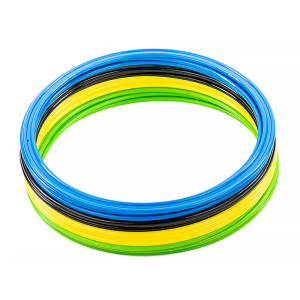 Кільця спортивні 12 шт (3 Жовті+3 Сині+3 Зелені+3 Чорні) AVK3-739-463-302-001