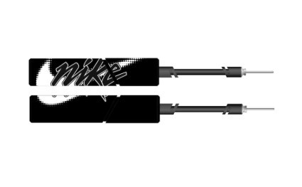 Насос Nike ESSENTIAL BALL PUMP INTL чорний, білий One Size (N.000.1484.091.NS) N.000.1484.091.NS
