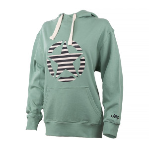 Худі JEEP HOODED OVERSIZE SWEATSHIRT STAR Striped Print O102608-E854