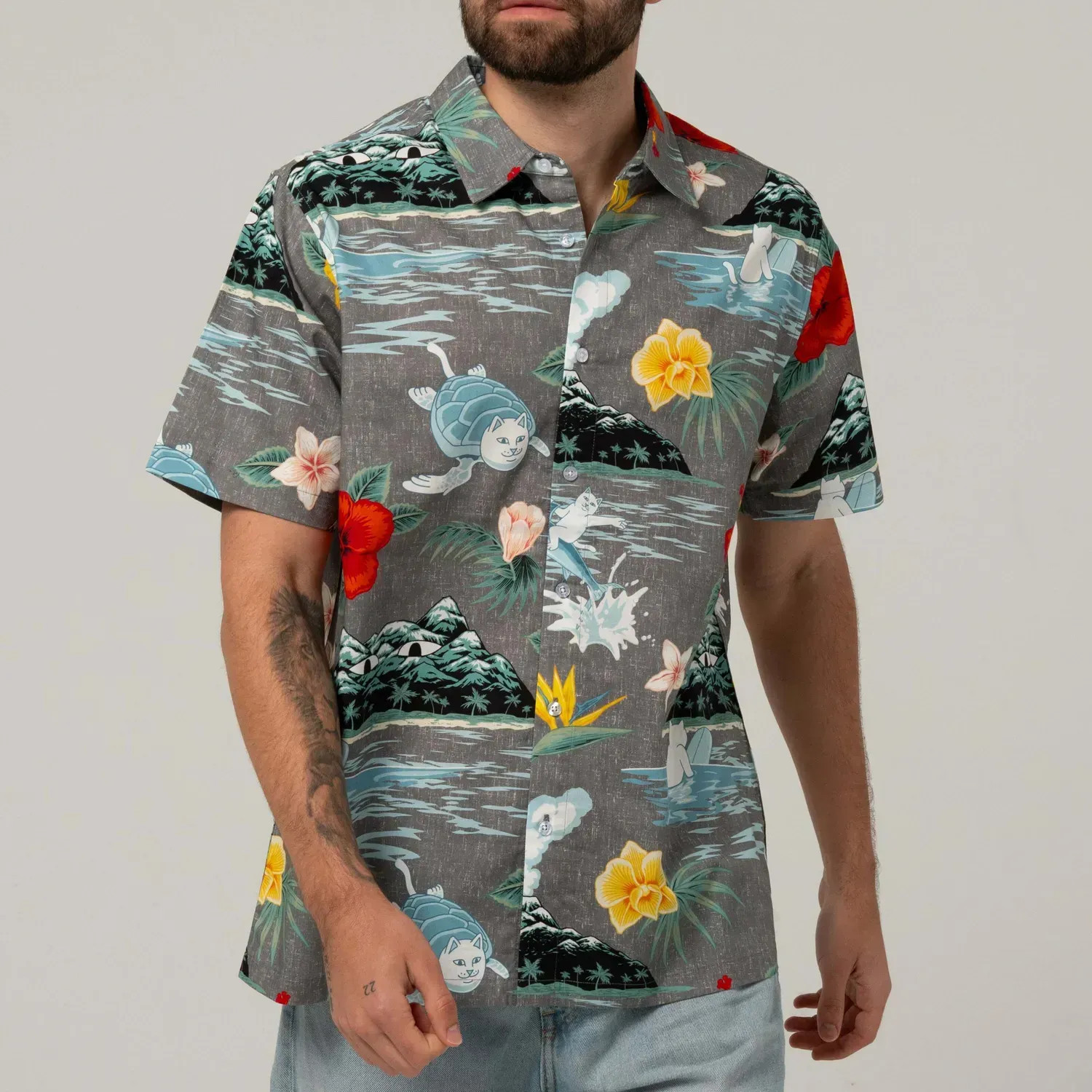 Сорочка Ripndip ISLANDERS BUTTON UP SHIRT RNDSUM25103