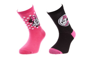 Шкарпетки MINNIE SOCKS 2P рожевий, чорний Діт 27-30, арт.83892347-1 83892347-1