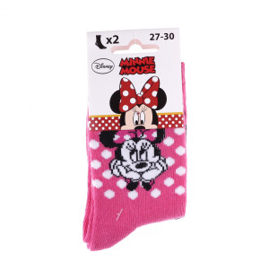 Шкарпетки MINNIE SOCKS 2P рожевий, чорний Діт 27-30, арт.83892347-1 83892347-1