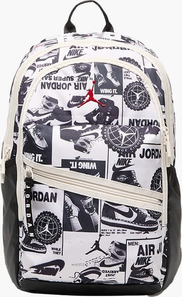 Рюкзак Nike Jordan JAM AIR PATROL BACKPACK 27L білий, чорний Чол 48 х 30 х 16 см MA0924-X27