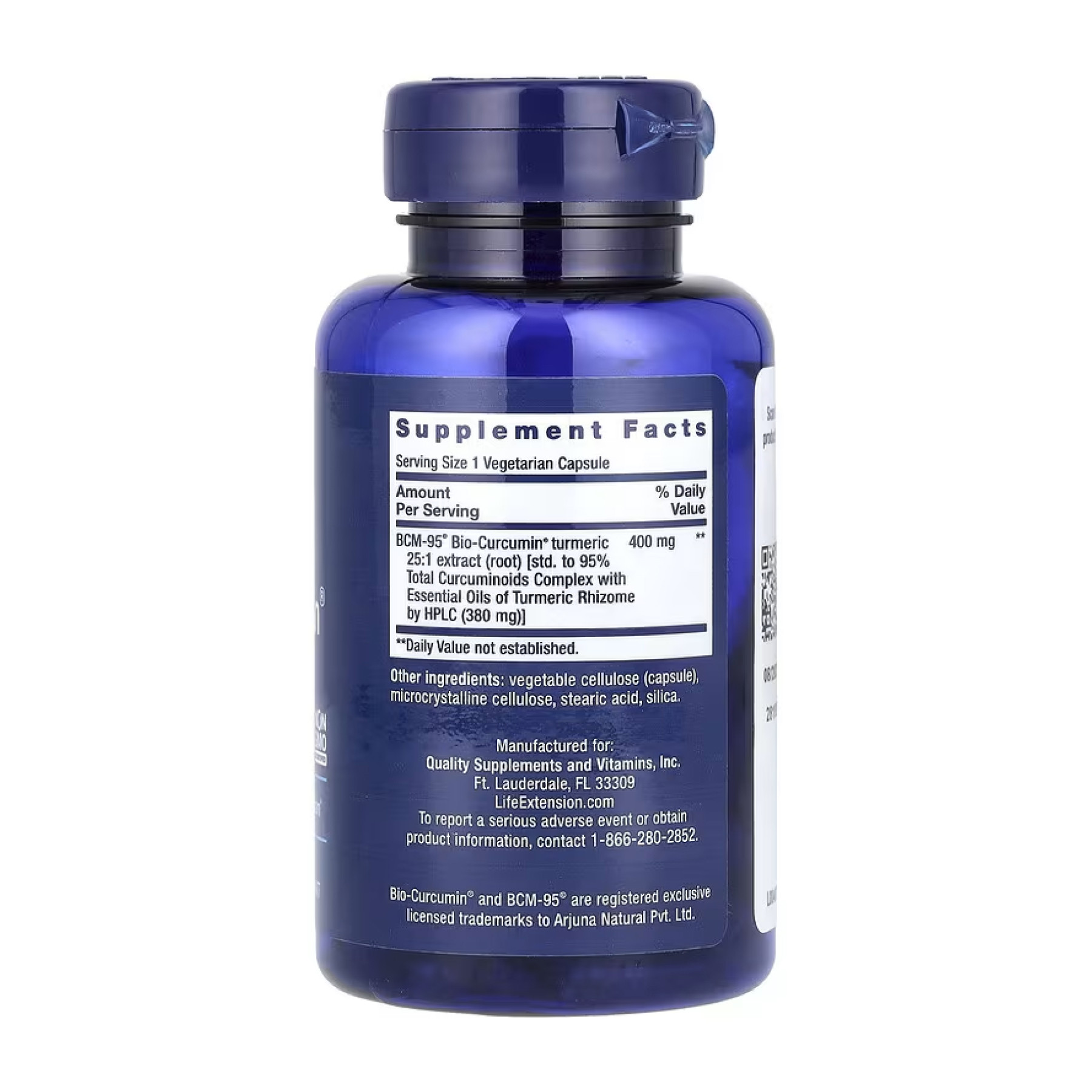 Капсули Life Extension Super Bio-Curcumin® Turmeric Extract 400 mg - 60 vcaps 2023-10-5198