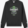 Кофта AAPE By A Bathing Ape x Minecraft logo sweatshirt in black AAP SE M9564XX