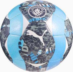 М'яч футбольний Puma MCFC Prematch Ball сірий, блакитний Уні 5 084548-74