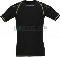 Футболка для воротаря Uhlsport PROTECTION UNDERWEAR SHORTSLEEVE чорно-жовта 1005563 01 1005563-01