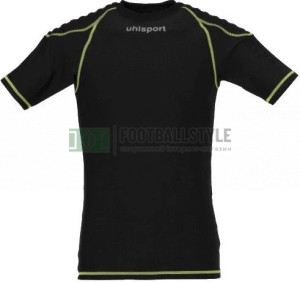 Футболка для воротаря Uhlsport PROTECTION UNDERWEAR SHORTSLEEVE чорно-жовта 1005563 01 1005563-01