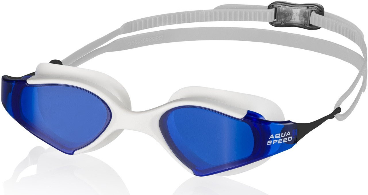Окуляри для плавання Aqua Speed BLADE 6135 білий, синій Уні OSFM 00000015296