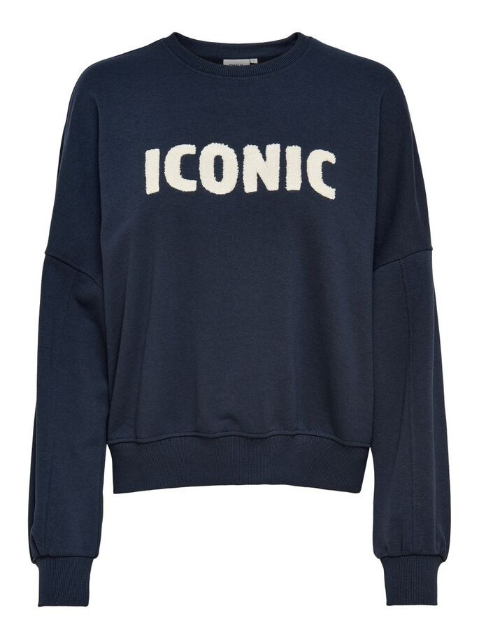 Толстовка ONLEDITH LIFE L/S O-NECK SWT 15225077 Night Sky ONLY M Темно-синій 15225077NightSky