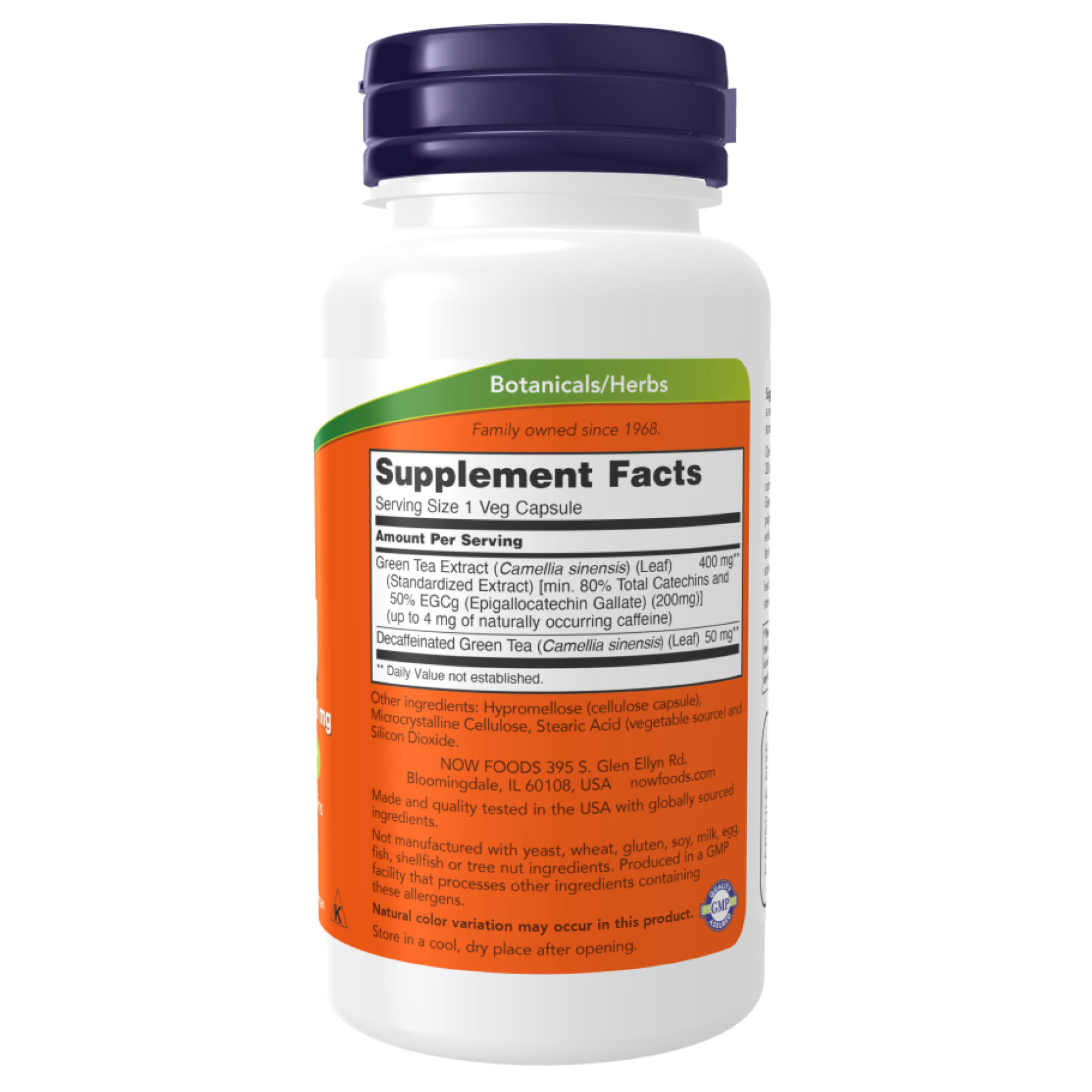 Капсули EGCg Green Tea Extract 400mg - 180 vcaps 2022-10-2653