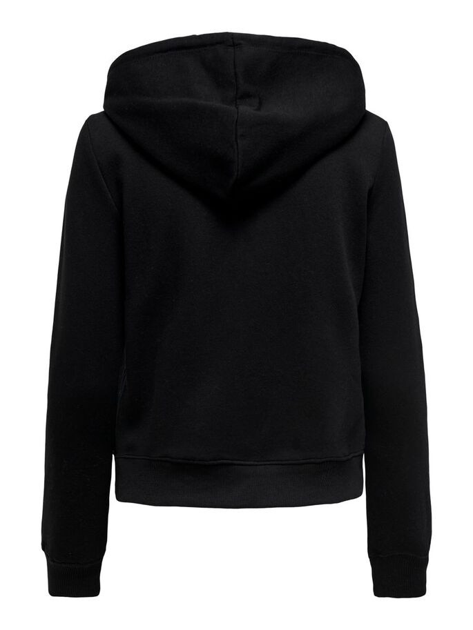 Толстовка ONLFEEL LIFE L/S ZIP HOOD SWT 15240765-Black ONLY L Чорний 15240765-Black