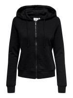 Толстовка ONLFEEL LIFE L/S ZIP HOOD SWT 15240765-Black ONLY L Чорний 15240765-Black