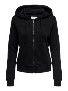 Толстовка ONLFEEL LIFE L/S ZIP HOOD SWT 15240765-Black ONLY L Чорний 15240765-BLACK